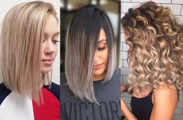 Image showing three type of hair styles.